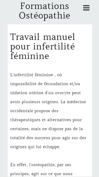 Formation osthopathie